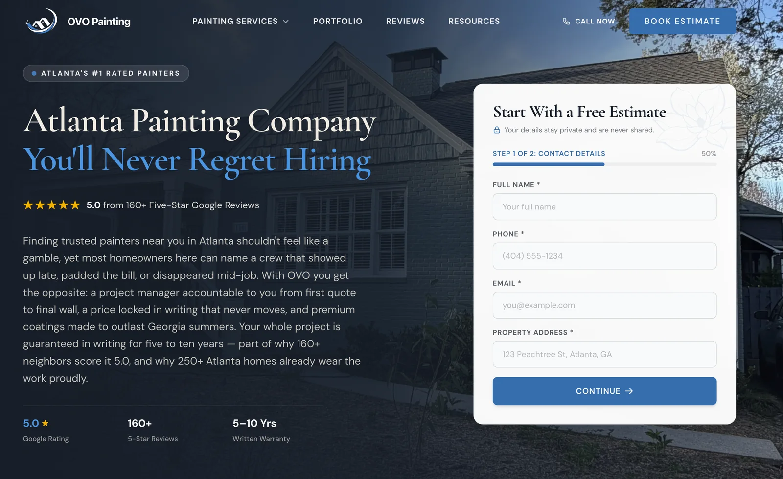 OVO Painting homepage